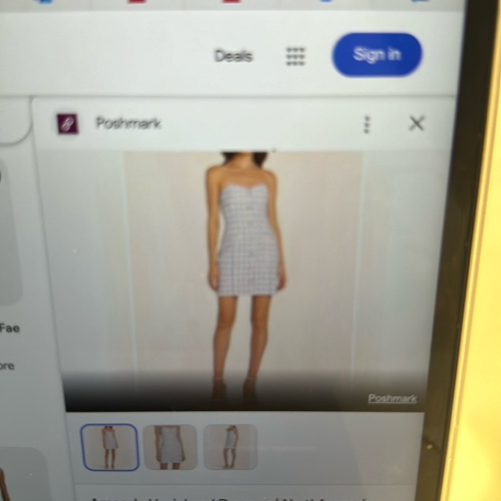 Amanda Uprichard Teagan Mini dress. Worn and needs new bottoms